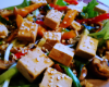 Salade chinoise (au tofu fumé...)