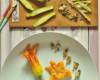 Fleurs de courgettes farcies et frittes