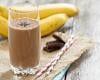 Smoothie banane et chocolat