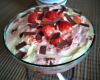 Triffle rhubarbe fraise au chocolat blanc