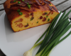 Cake au bacon chorizo et ciboulette