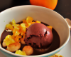 Soupe d'agrumes au thé Bergamote, Sorbet chocolat amer