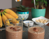 Smoothie banane choco cacahuètes