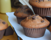 Muffins légers aux pépites de chocolat, parfumés au café