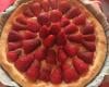 Tarte aux fraises et à la crème pâtissière