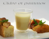 Gâteau pommes-amandes au cidre, pommes rôties et sabayon de cidre