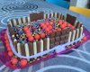 Gâteau d'anniversaire aux bonbons chocolatés