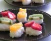 Sushi de fruits frais