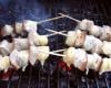 Brochettes pain-fromage pour bbq