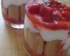 Verrine façon charlotte aux fraises