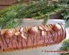 Bûche aux marrons glacés, caramel et crème de marron