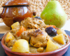 Tajine de poulet pommes de terre aux pruneaux et poires