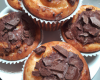 Muffins à la noix de coco et nappage au chocolat