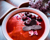 Soupe de fruits rouges au coquelicot