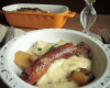 Gratin champenois andouillette/boudin blanc