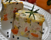 Terrine de poivrons au poulet et au fromage frais