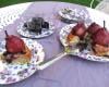 Gâteau aux poires au vin et au cassis