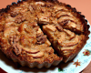 Tourte aux pommes marrons et noix