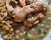 Risotto au poulet et lentilles