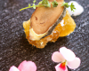 Le foie gras et la fleur de truffe sur lit de gelée