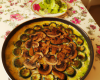 Flan de courgettes et champignons