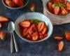 Soupe de tomates, Fraises du Périgord IGP et son sirop au citron vert