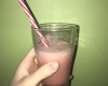 Smoothie banane et fraises