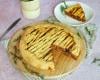 Tourte aux oignons, olives noires et tomates cerises