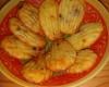 Madeleines aux courgettes fondantes, tomates séchées et huile de sésame