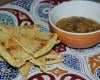 Galette fondante aux herbes et poivrons en salade aux saveurs de Kabylie