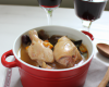 Coq (cocotte) au vin