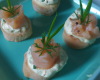 Canapés saumon roquefort