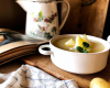 Soupe pommes de terre, poireaux, bouquet garni