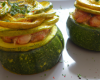 Courgettes rondes farcies - végétarien et bio !