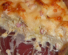 Gratin de chou-fleur au jambon et gouda