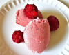 Glace onctueuse à la framboise