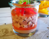 Verrine de poivron et thon