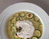 Velouté de courgette à la feta