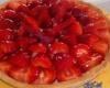 Tarte aux fraises traditionnelle à la crème pâtissière