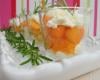 Verrine de chèvre aux abricots