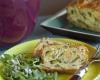 Cake courgettes menthe feta pignons