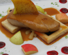 Foie de gras de canard aux pommes