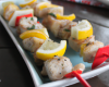 Mini-brochette de poulet à la citronelle glacée