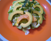 Salade d'avocat au pulco de pamplemousse