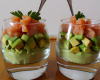 Verrines de saumon avocat