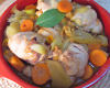 Recette originale de chapon aux légumes oubliés cuit en cocotte