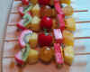 Brochettes aux fruits