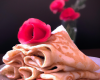 Crêpes sucrées à la rose