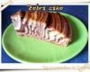 Zebra cake menthe chocolat