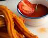 Churros de Morue, jus tomate-épicé